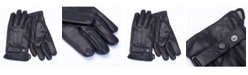 ROYCE New York Lambskin Men's Touchscreen Cashmere Gloves